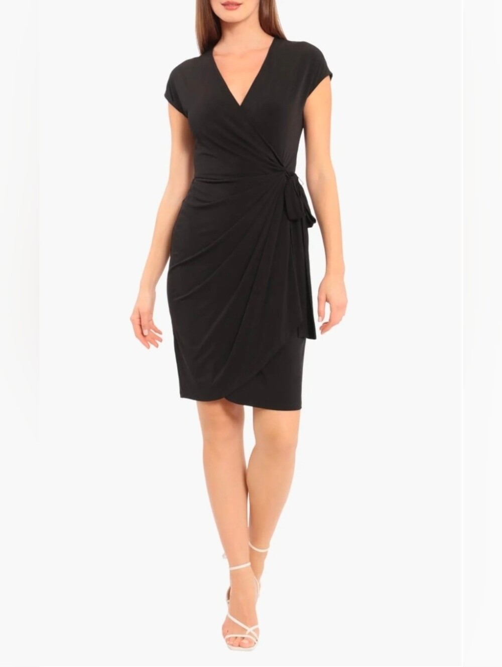 Faux Wrap Dress By Maggy London